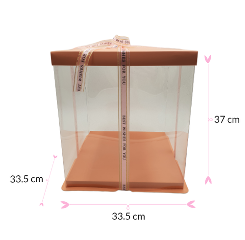 BOTE  GTEAU DE LUXE ROSE - 33,5 X 37 CM