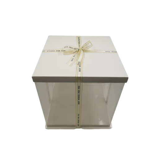 CAJA PARA TARTA DELUXE  BLANCA - 43 X 45 CM