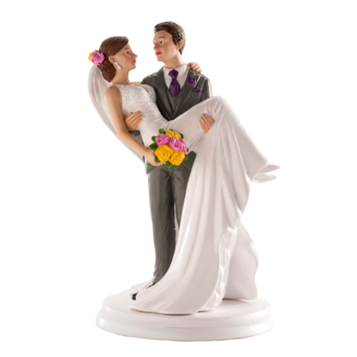 FIGURINE POUR GTEAU COUPLE FEMME DANS LES BRAS