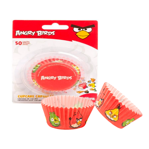 CAPSULAS CUPCAKE ANGRY BIRDS