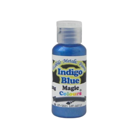PEINTURE MTALLIQUE COMESTIBLE MAGIC COLOURS BLEU INDIGO - INDIGO BLUE 32 G