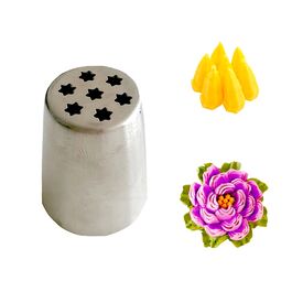 DOUILLE EN ACIER INOXYDABLE - FLEUR DE COROLLE Nº1