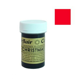 COLORANT EN PTE SPECTRAL SUGARFLAIR - CHRISTMAS RED / ROUGE NOL 25 G