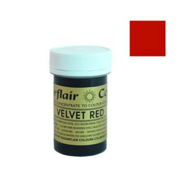 COLORANT EN PTE SPECTRAL SUGARFLAIR - VELVET RED / ROUGE VELOURS 25 G