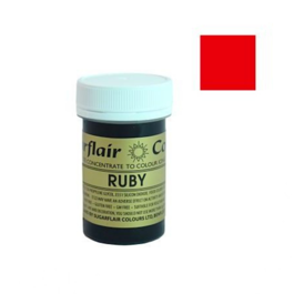 COLORANT EN PTE SPECTRAL SUGARFLAIR - RUBY 25 G