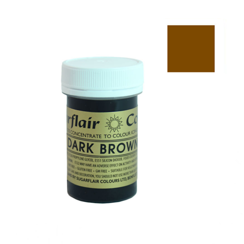 COLORANTE EN PASTA ESPECTRAL SUGARFLAIR - DARK BROWN / MARRON OSCURO 25 G