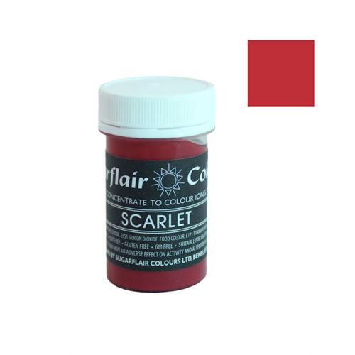 COLORANTE EN PASTA PASTEL SUGARFLAIR - SCARLET / ESCARLATA 25 G