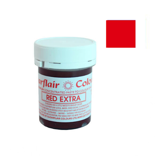 COLORANTE EN PASTA SUGARFLAIR - RED EXTRA / ROJO EXTRA 42 G