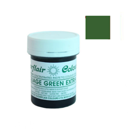 COLORANT EN PTE SUGARFLAIR - FOLIAGE GREEN EXTRA / EXTRA VERT FEUILLE 42 G