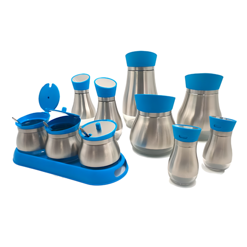 SET MENAJE DE COCINA PARA ALMACENAJE - AZUL