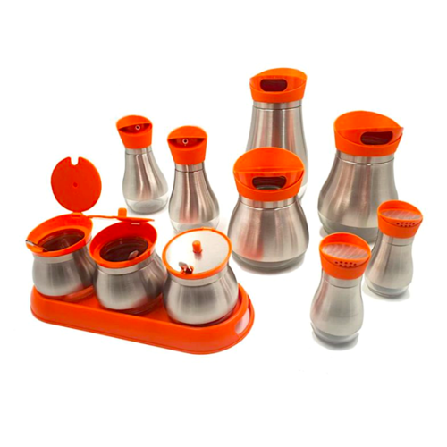 SET DE RANGEMENT POUR USTENSILES DE CUISINE - ORANGE