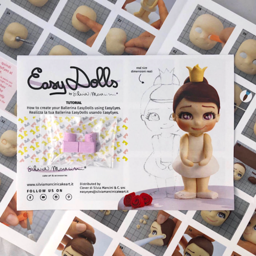 SET DE TUTORIEL POUR FIGURES "BY SILVIA MANCINI" - BALLERINA / BALLERINE