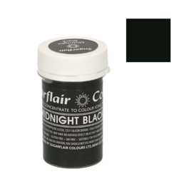 COLORANT EN PTE PASTEL SUGARFLAIR - MIDNIGHT BLACK / NOIR MINUIT 25 G