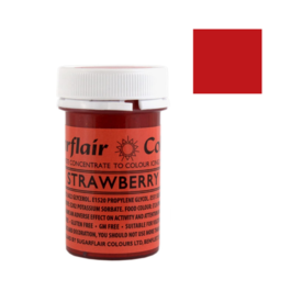 COLORANT EN PTE SPECTRAL SUGARFLAIR - STRAWBERRY / FRAISE 25 G