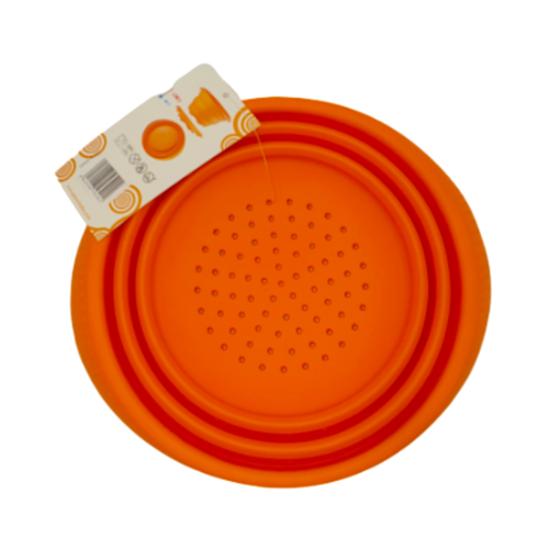 FILTRE EN SILICONE PLIABLE PAVONI - ORANGE 18 CM