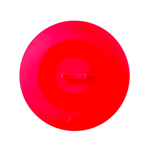 COUVERCLE EN SILICONE AVEC VENTOUSE PAVONI - ROUGE 15 CM