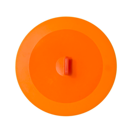 COUVERCLE EN SILICONE AVEC VENTOUSE PAVONI - ORANGE 15 CM