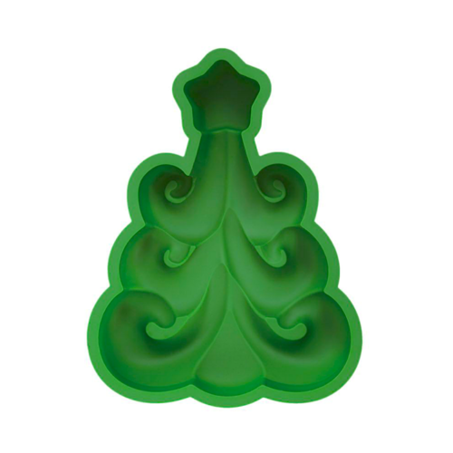 MOULE EN SILICONE PAVONI - ARBRE DE NOEL VERT