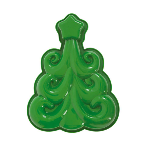 MOLDE SILICONA PAVONI - ARBOL NAVIDAD VERDE