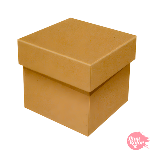 CAJA PARA REGALOS KRAFT (CUADRADA) - 12 CM / 11 CM H