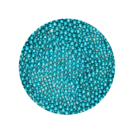 PERLES DE SUCRE FUNCAKES - BLEU MTALLISES (4 MM) 80 G