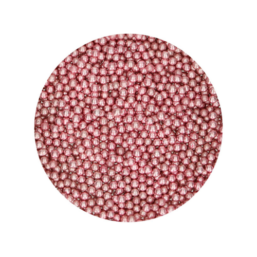 PERLES DE SUCRE FUNCAKES - ROSE MTALLISES (4 MM) 80 G