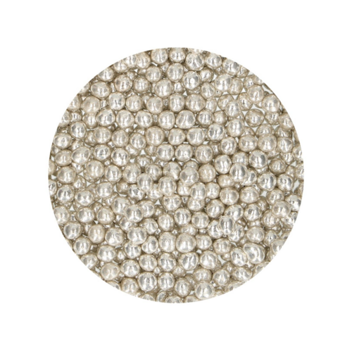 PERLES AU COEUR TENDRE FUNCAKES - ARGENT MTALLIQUE 55 G