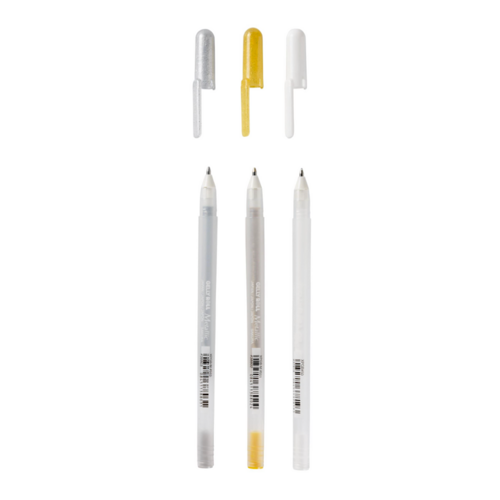 SET DE STYLOS (NON-TOXIQUE) - COULEURS MTALLIQUES