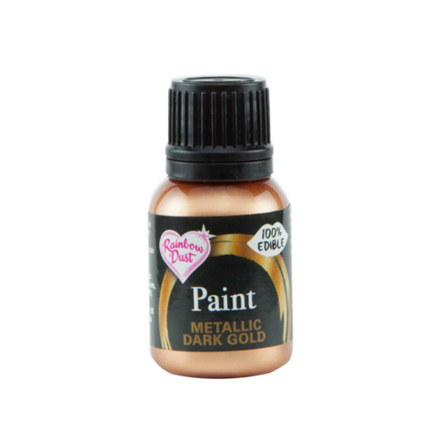 Rainbow Dust Métallique Colorant Alimentaire Peinture Comestible Pour  Décoration de Gâteau - Or Foncé