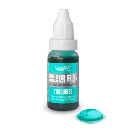 COLORANTE LIQUIDO "FLO" RAINBOW DUST - TURQUOISE / TURQUESA 19 G