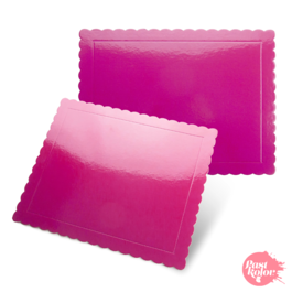 SEMELLE RECTANGLE FUCHSIA - 30 X 25 CM / 3 MM PAISSEUR