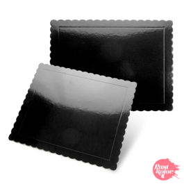 SEMELLE RECTANGLE NOIRE - 30 X 25 CM / 3 MM PAISSEUR