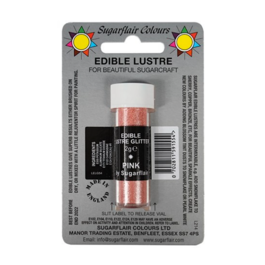 PAILLETTES COMESTIBLES SUGARFLAIR - PINK / ROSE 7 ML