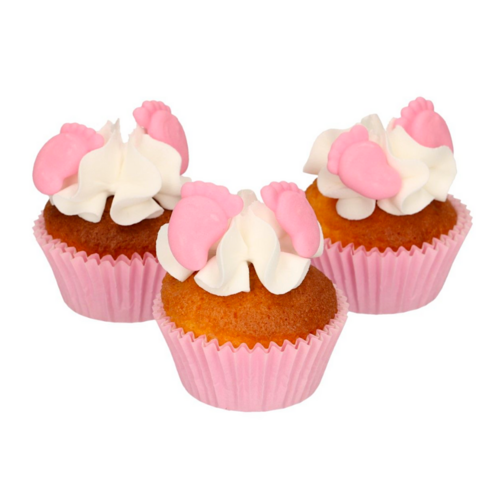 DCORATIONS EN SUCRE FUNCAKES - PIEDS DE BB ROSE