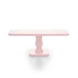 STAND  GTEAU "CANDY" RECTANGULAIRE -  ROSE 30 X 10 CM