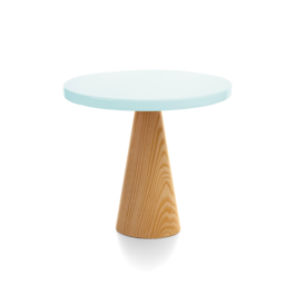 STAND  GTEAU "NATUREL" ROND -  BLEU 25 CM