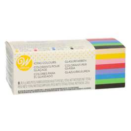 SET DE 8 COLORANTS POUR GLAAGE WILTON 28 G