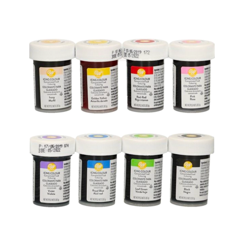 SET DE 8 COLORANTS POUR GLAAGE WILTON 28 G