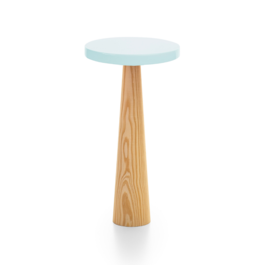 STAND  GTEAU "NATUREL" ROND -  BLEU 15 CM