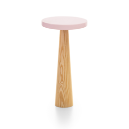 STAND  GTEAU "NATUREL" ROND -  ROSE 15 CM