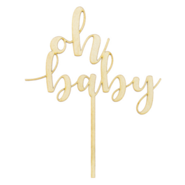 CAKE TOPPER BOIS PARTYDECO - OH BABY
