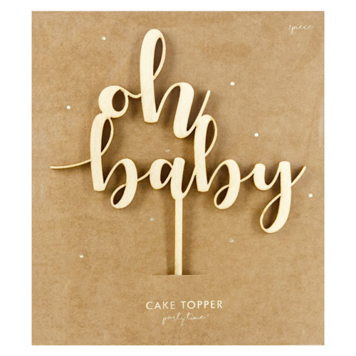 CAKE TOPPER BOIS PARTYDECO - OH BABY