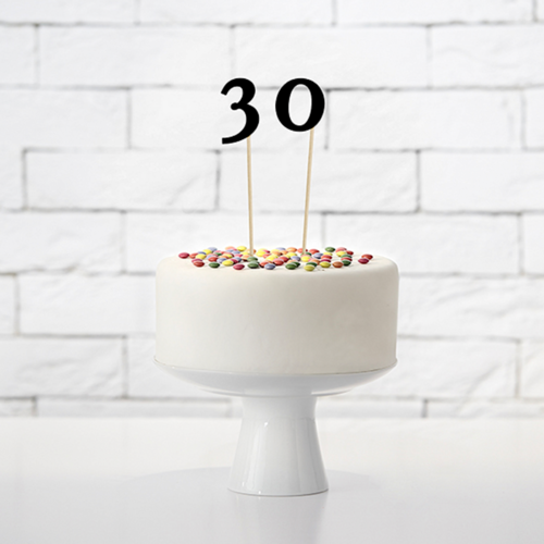 TOPPERS DE NUMEROS PARTYDECO - NEGROS