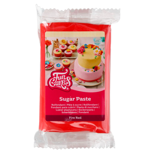 PTE  SUCRE FUNCAKES - ROUGE VIF 250 G