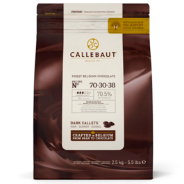 CALLETS CHOCOLAT EXTRA NOIR (70,5%)  CALLEBAUT 2,5 KG