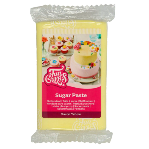 PTE  SUCRE FUNCAKES - JAUNE PASTEL 250 G