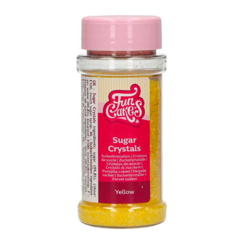 CRISTAUX DE SUCRE FUNCAKES - JAUNES 80 G