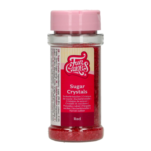 CRISTAUX DE SUCRE FUNCAKES - ROUGES 80 G