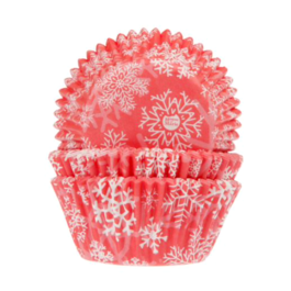 CAISSETTES  CUPCAKES "HOUSE OF MARIE" - FLOCONS DE NEIGE