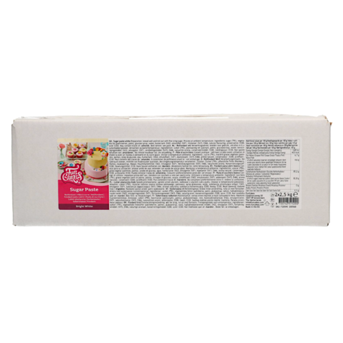 FONDANT DE SABOR FUNCAKES - BLANCO VAINILLA 5 KG (2 X 2,5 KG)